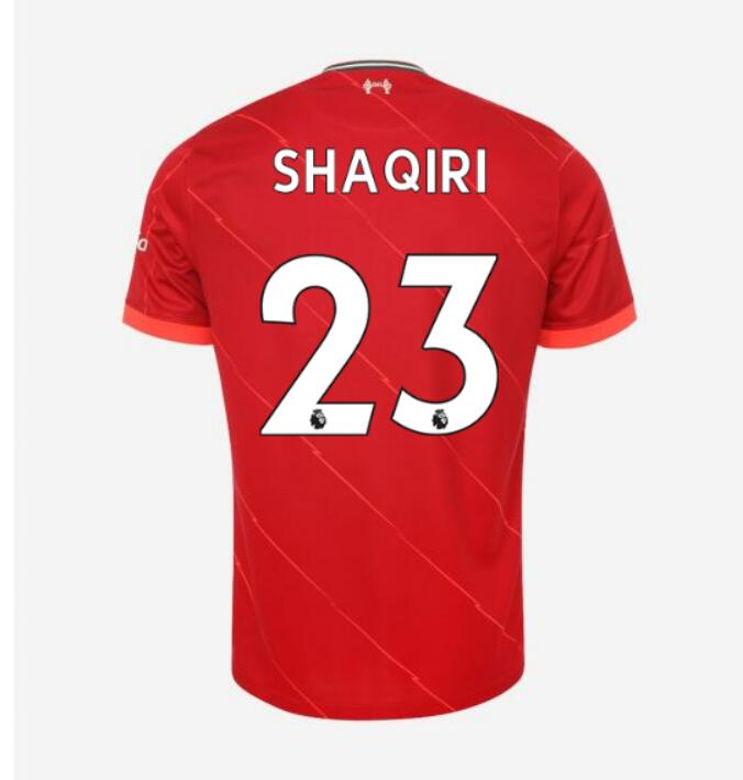 2021/22 Liverpool Home Kit Soccer Jersey with SHAQIRI 23 printing